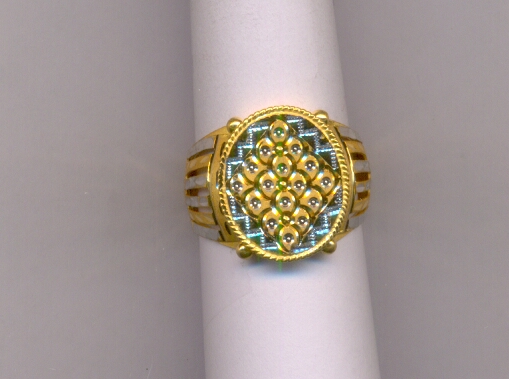 GOLD RING GENTS PLAIN FANCY