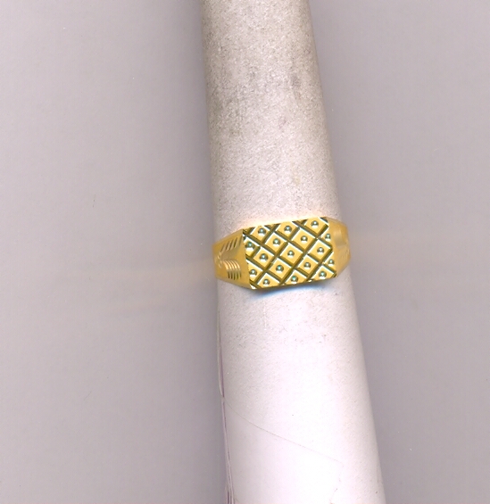 GOLD RING GENTS PLAIN FANCY