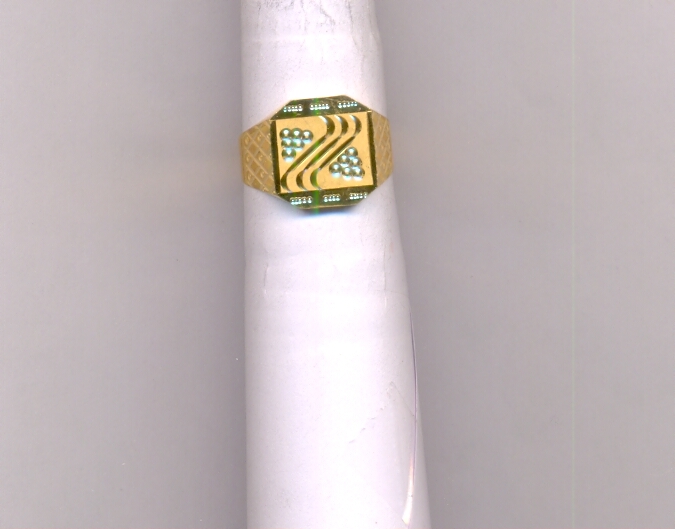 GOLD RING GENTS PLAIN FANCY