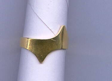 GOLD RING GENTS PLAIN FANCY