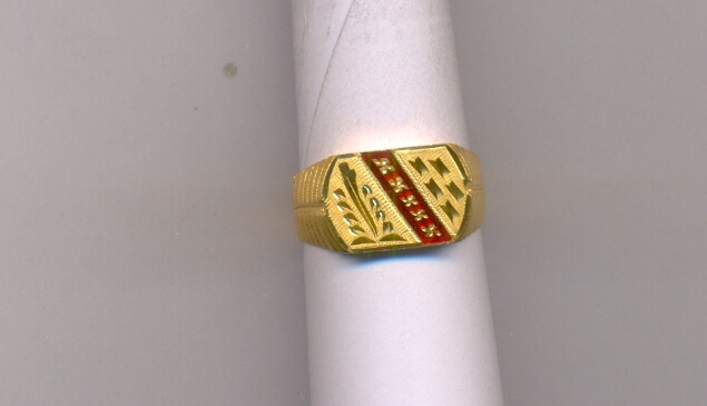 GOLD RING GENTS PLAIN FANCY