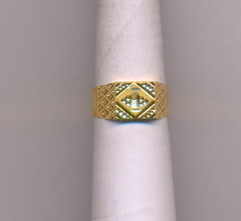 GOLD RING GENTS PLAIN FANCY