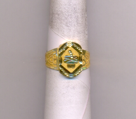 GOLD RING GENTS PLAIN FANCY