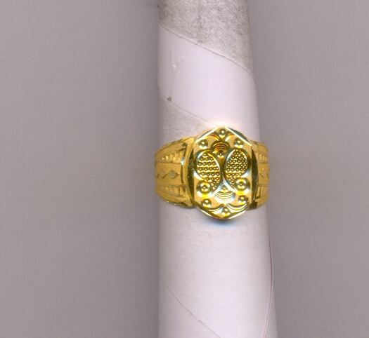 GOLD RING GENTS PLAIN FANCY