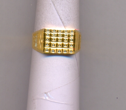 GOLD RING GENTS PLAIN FANCY