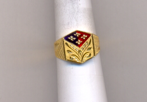 GOLD RING GENTS PLAIN FANCY