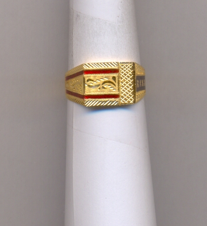 GOLD RING GENTS PLAIN FANCY