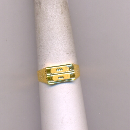 GOLD RING GENTS PLAIN FANCY