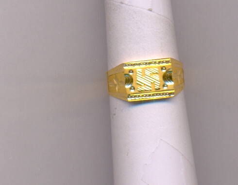 GOLD RING GENTS PLAIN FANCY