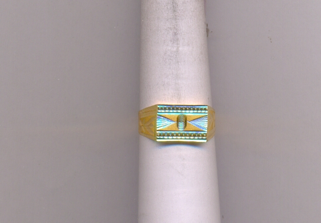 GOLD RING GENTS PLAIN FANCY