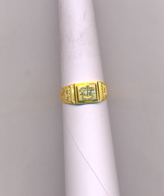GOLD RING GENTS PLAIN FANCY