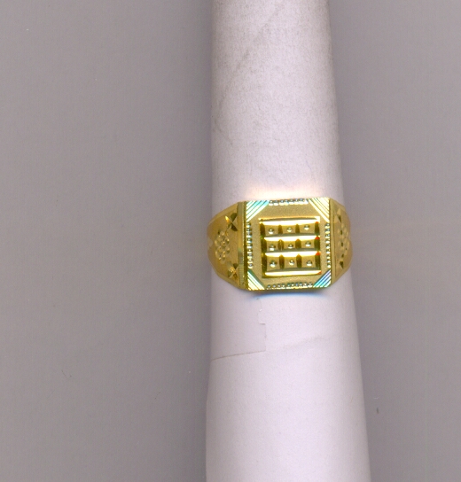 GOLD RING GENTS PLAIN FANCY