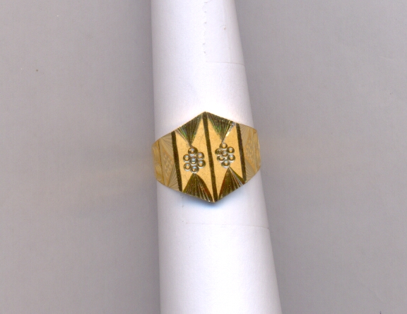 GOLD RING GENTS PLAIN FANCY
