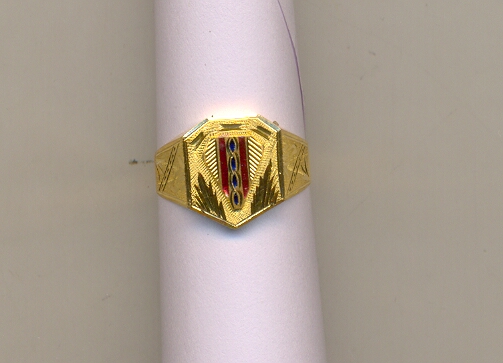 GOLD RING GENTS PLAIN FANCY