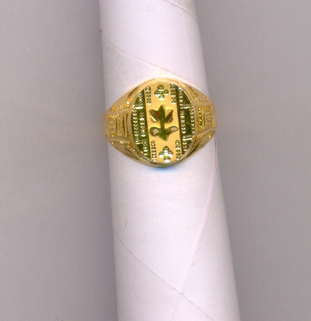 GOLD RING GENTS PLAIN FANCY