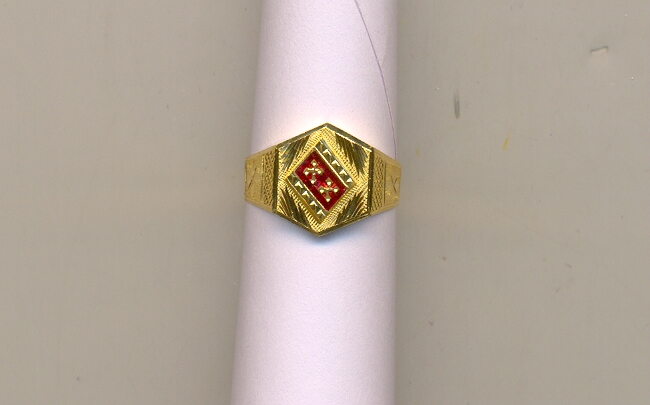 GOLD RING GENTS PLAIN FANCY