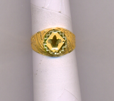 GOLD RING GENTS PLAIN FANCY
