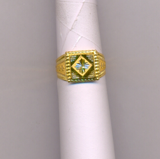 GOLD RING GENTS PLAIN FANCY