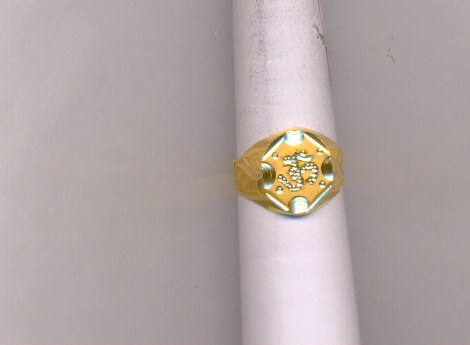GOLD RING GENTS PLAIN FANCY