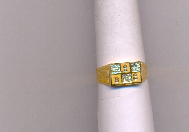 GOLD RING GENTS PLAIN FANCY
