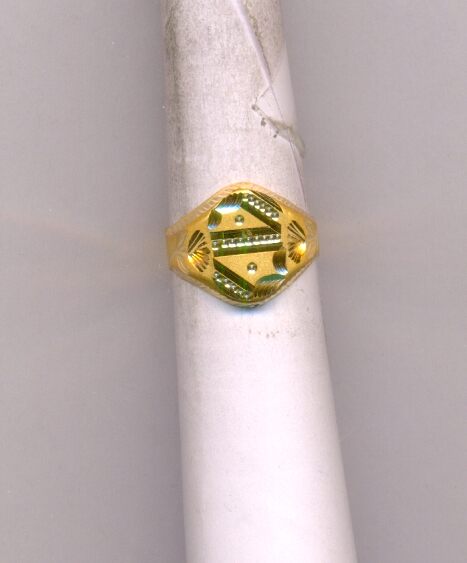 GOLD RING GENTS PLAIN FANCY