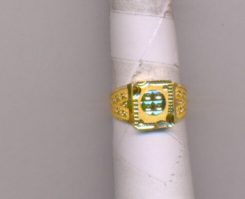 GOLD RING GENTS PLAIN FANCY