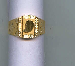 GOLD RING GENTS PLAIN GENERAL