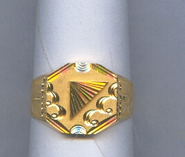 GOLD RING GENTS PLAIN GENERAL