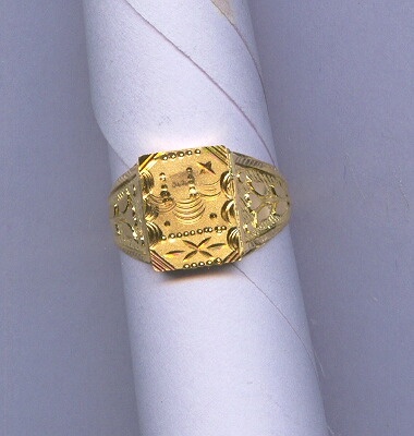 GOLD RING GENTS PLAIN GENERAL