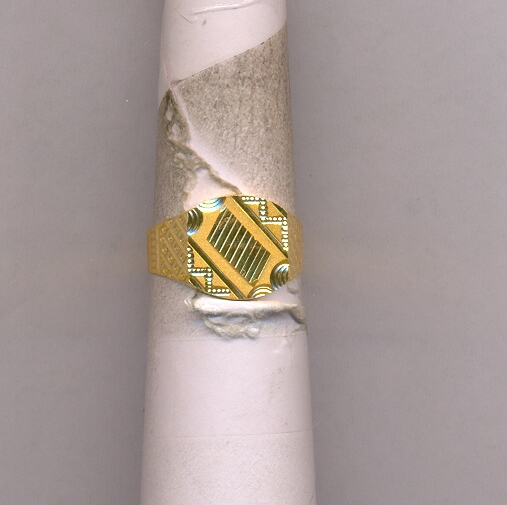 GOLD RING GENTS PLAIN GENERAL