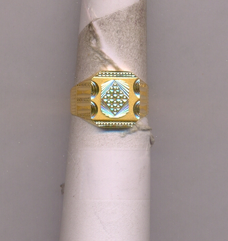 GOLD RING GENTS PLAIN GENERAL