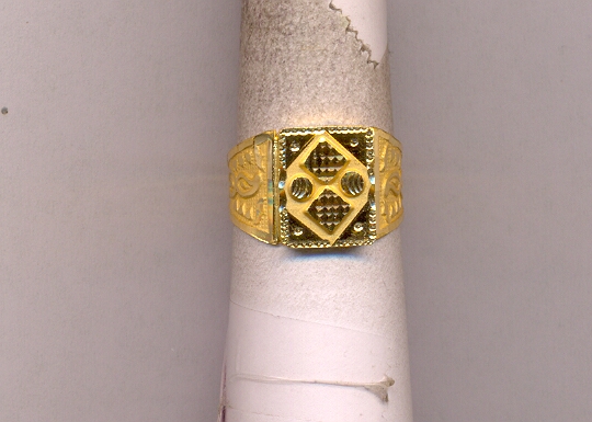 GOLD RING GENTS PLAIN GENERAL