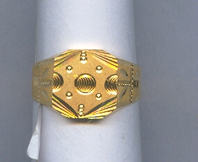 GOLD RING GENTS PLAIN GENERAL