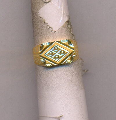 GOLD RING GENTS PLAIN GENERAL