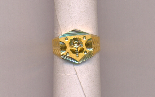 GOLD RING GENTS PLAIN GENERAL
