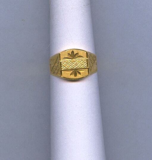 GOLD RING GENTS PLAIN GENERAL