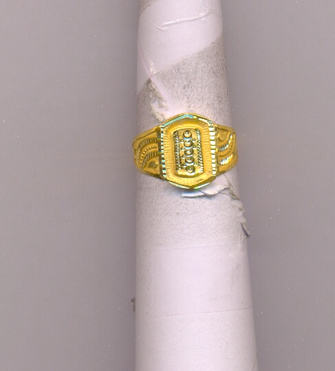 GOLD RING GENTS PLAIN GENERAL