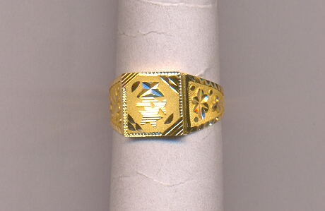 GOLD RING GENTS PLAIN GENERAL
