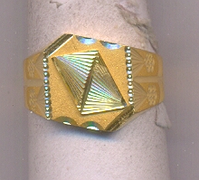 GOLD RING GENTS PLAIN GENERAL