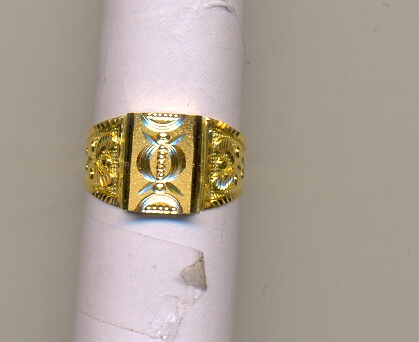 GOLD RING GENTS PLAIN GENERAL
