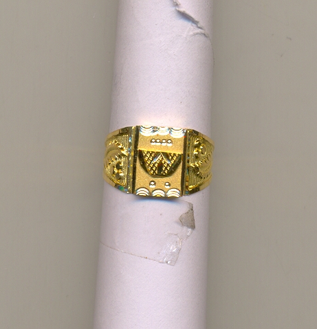 GOLD RING GENTS PLAIN GENERAL