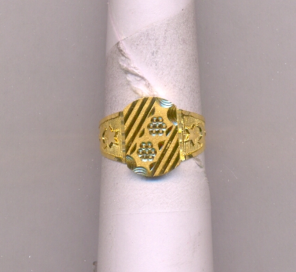 GOLD RING GENTS PLAIN GENERAL