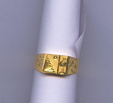 GOLD RING GENTS PLAIN GENERAL