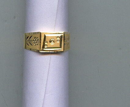 GOLD RING GENTS PLAIN GENERAL