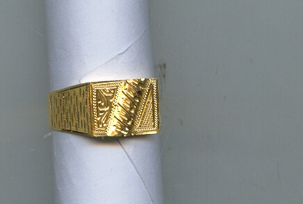 GOLD RING GENTS PLAIN GENERAL