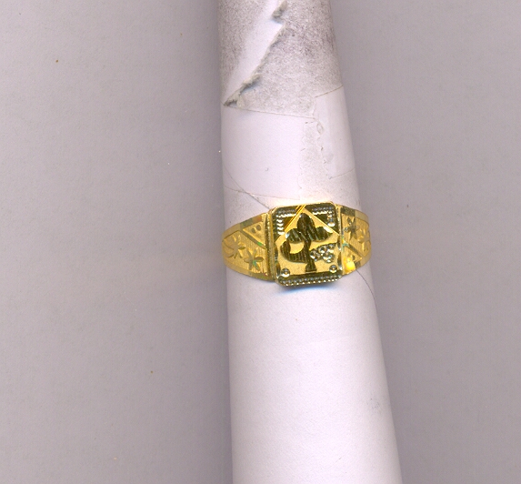 GOLD RING GENTS PLAIN GENERAL