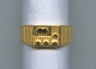 GOLD RING GENTS PLAIN GENERAL