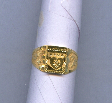 GOLD RING GENTS PLAIN GENERAL