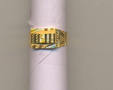GOLD RING GENTS PLAIN GENERAL