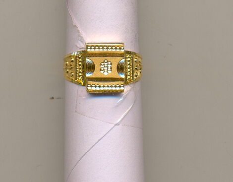 GOLD RING GENTS PLAIN GENERAL